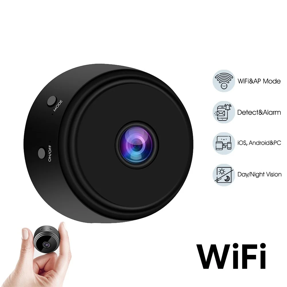 A9 Мини Wi fi камера 1080P ip безопасности Внешняя ночное видение детский монитор