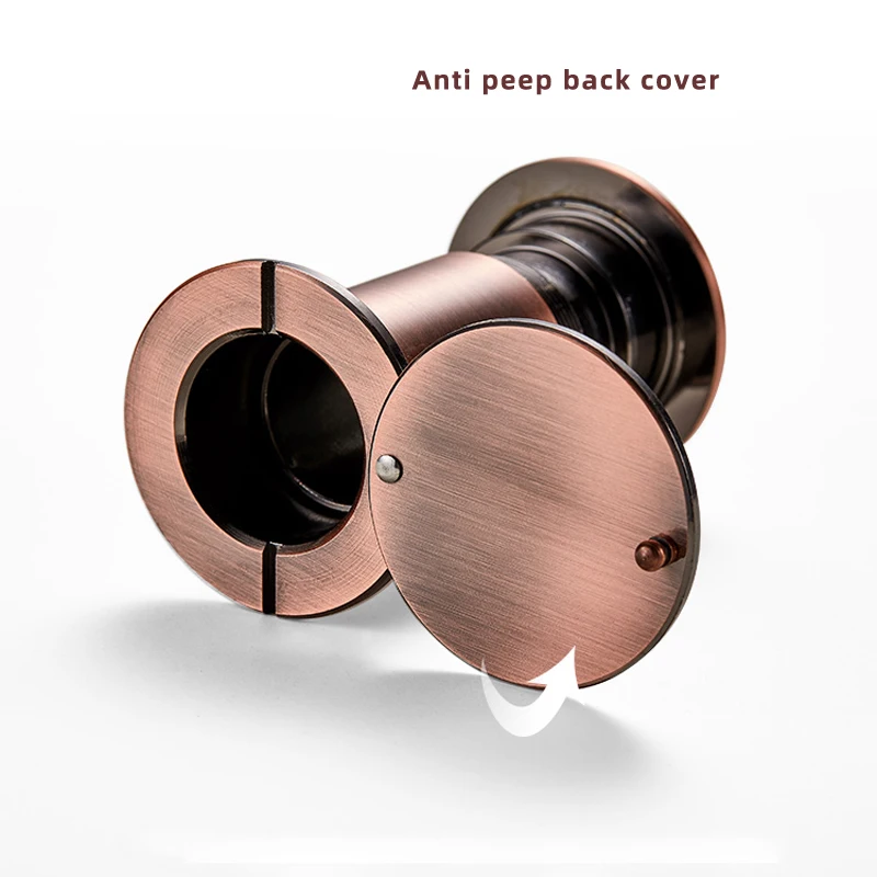 Poop Hole Door Viewer 14 16 22 28 32mm Matte HD Lens with Cover Metal Cat Eye Security for Home Door View Peephole