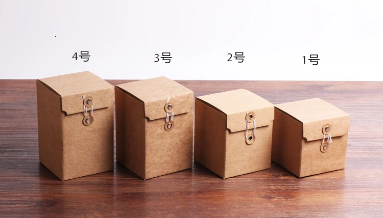 Лидер продаж 20 шт./партия-10 различных размеров в стиле ретро коробка из крафт-бумаги для чая/меда варенья Конфеты Мыло ручной работы подарочные коробки для упаковки