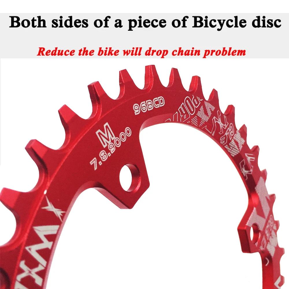 VXM велосипедный Кривошип 96BCD круглая овальная Звездочка Chainwheel 30T 32T 34T 36T 38T AL Road MTB велосипедная Звездочка запчасти для велосипеда