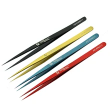 4 шт./лот механик ультра тонкий Пинцет высокой прочности долговечные пинцеты для SMD PCB Материнская плата с технологией шариковых выводов микро Ремонт Пинцет