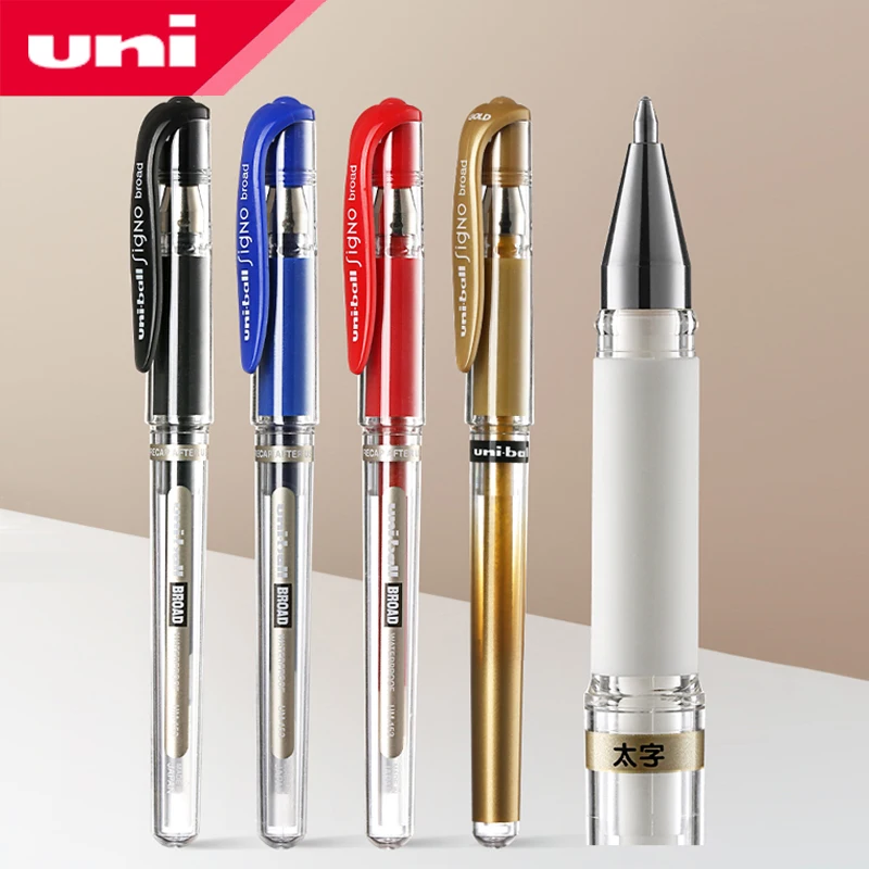 

6pcs/lot Genuine Japan Uni-ball Signo Broad UM-153 Gel Pen - 1.0 mm Blue/Black/Red/White/Silver/Gold