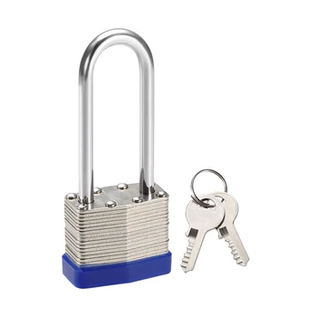 

uxcell 2-1/2 Inch Shackle Key Different Safety Padlock Steel Lock