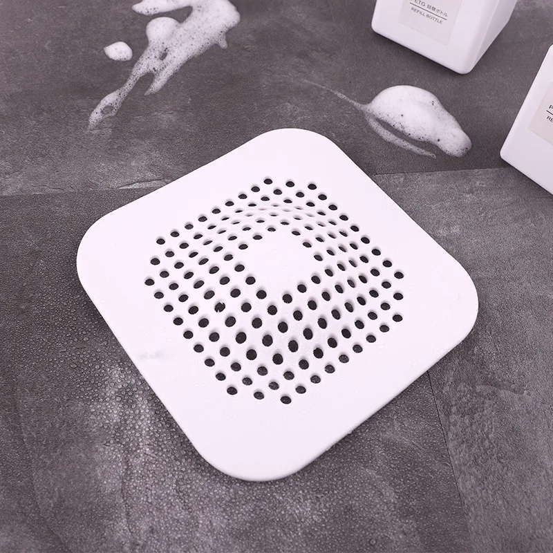 Familysky Hair Catcher Bathroom Floor Drain Bath Stopper TPR Sink Strainer Home Pool Kitchen Vegetable Fruit Residue Filters