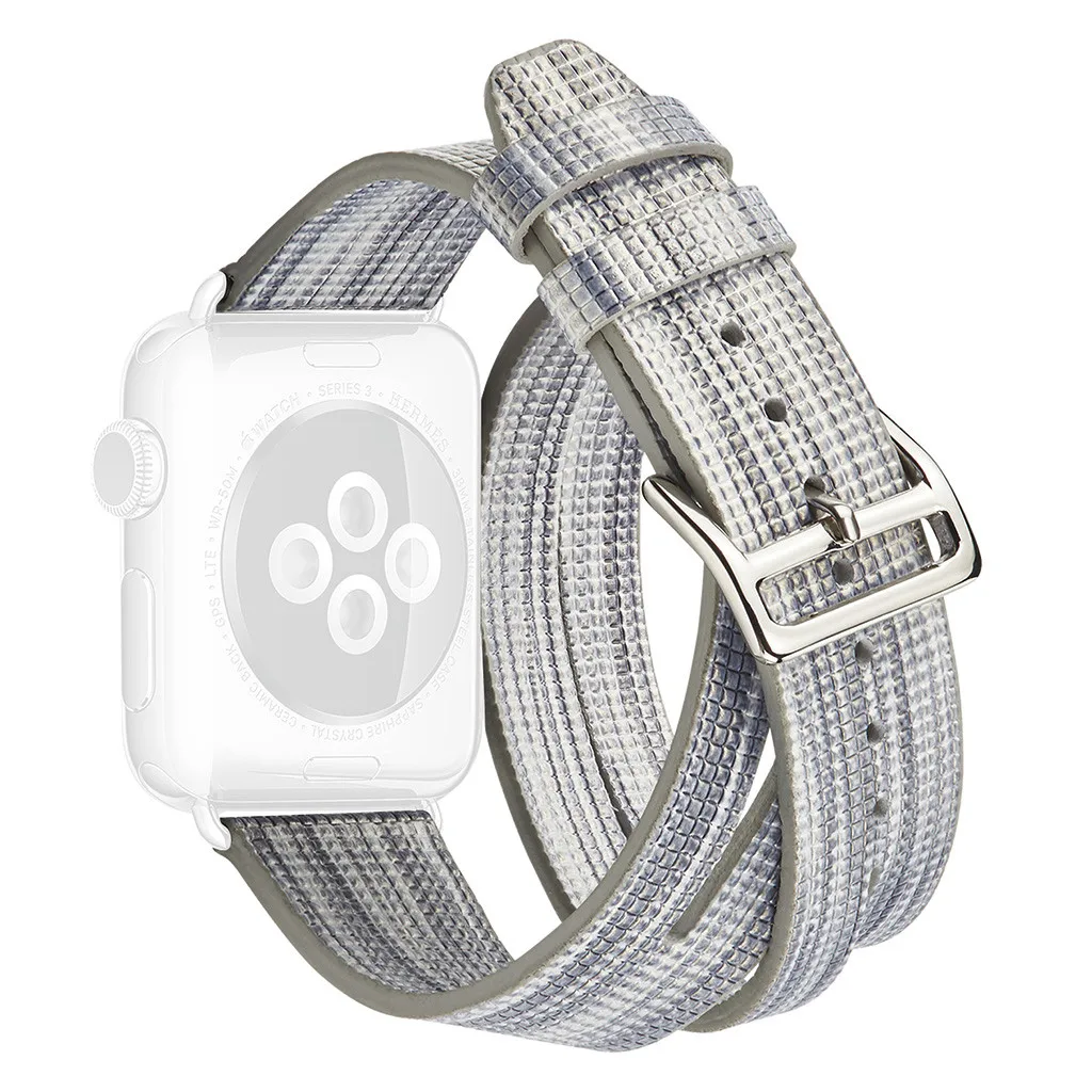 Падение для наручных часов Apple Watch серии 1/2/3/4/38 40 мм роскошный кожаный флэш браслет часы Straphigh качество