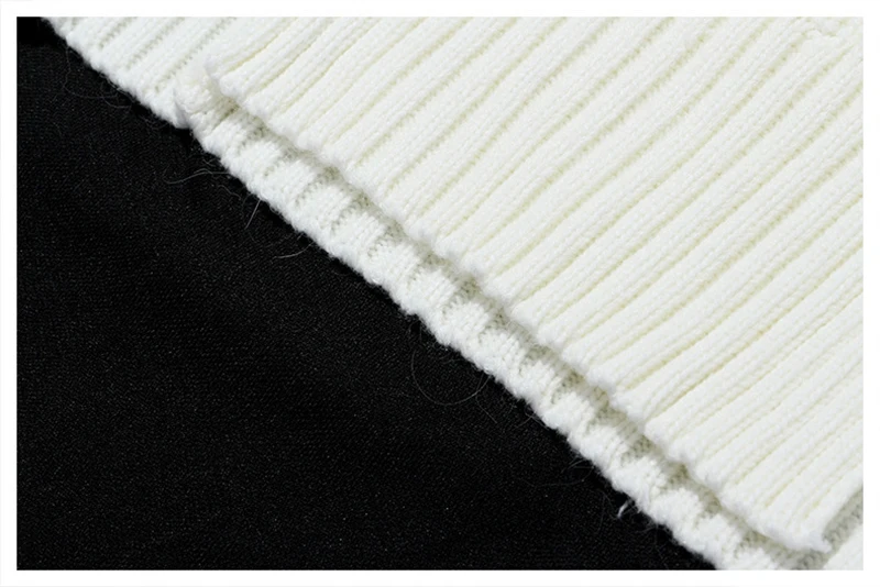 [EAM] Vent Feather Big Size Knitting Sweater Loose