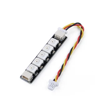 

iFlight Programmable RGB 5 LED Lights 5V Super LED Light Tail Light PCB Board 3 Pin Plug for RC FPV Racing Drone Night Flight