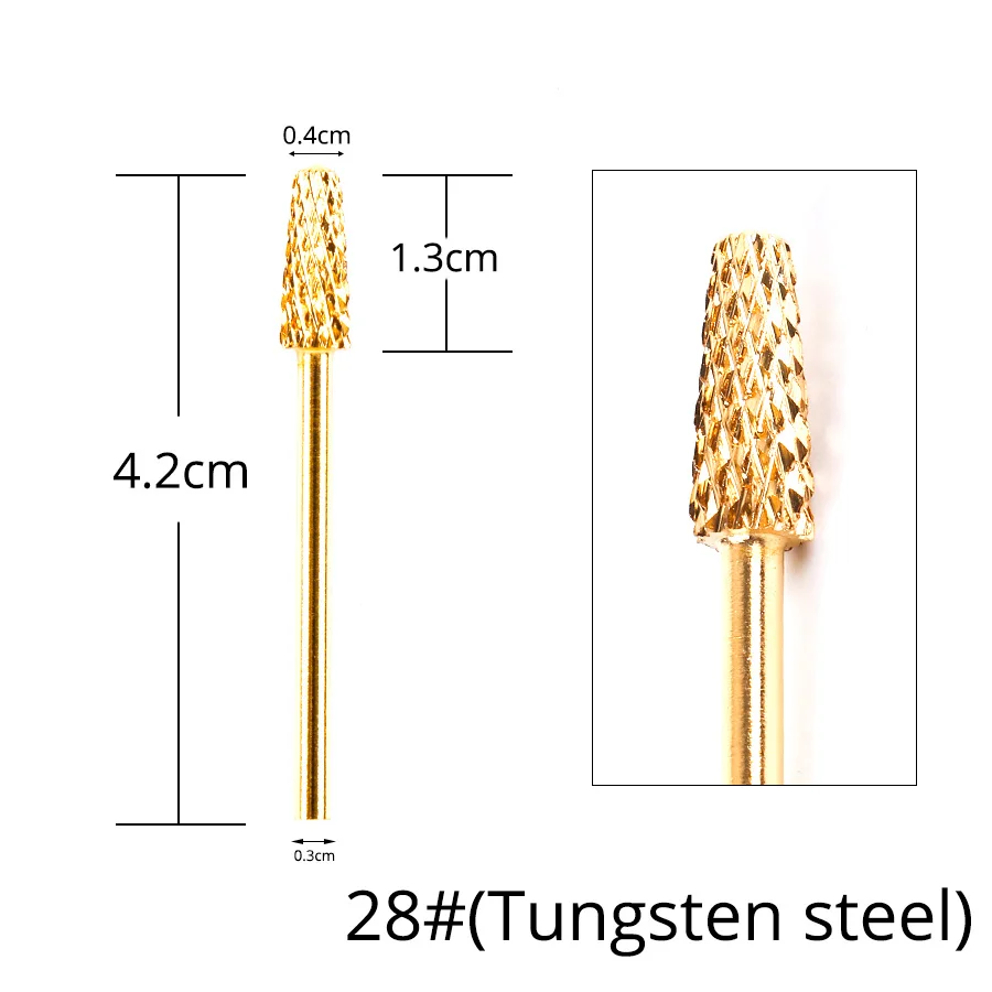 28 Alileader Nail Draill For Electric Drill Ceramic Drill Nail For Nail Art Instrument Safe Cutter For Cutter Manicure - Цвет: 28