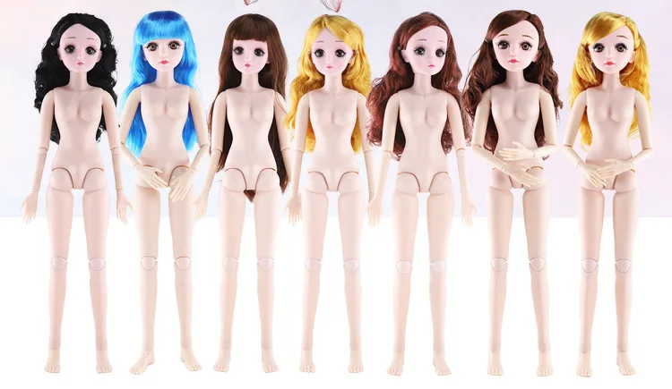 60 см BJD кукла с макияжем голая девочка 21 суставы 4D настоящие глаза красивые волосы Детские куклы для девочек Модная Кукла игрушки для девочек,игрушки куклы кукла лол холодное сердце кукла лол куклы для девочек