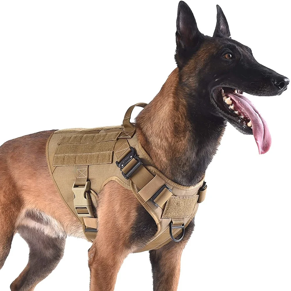 Military Tactical Dog Harness German Shepherd Pet Vest Leash for Big s K9 Clothes with Handle
