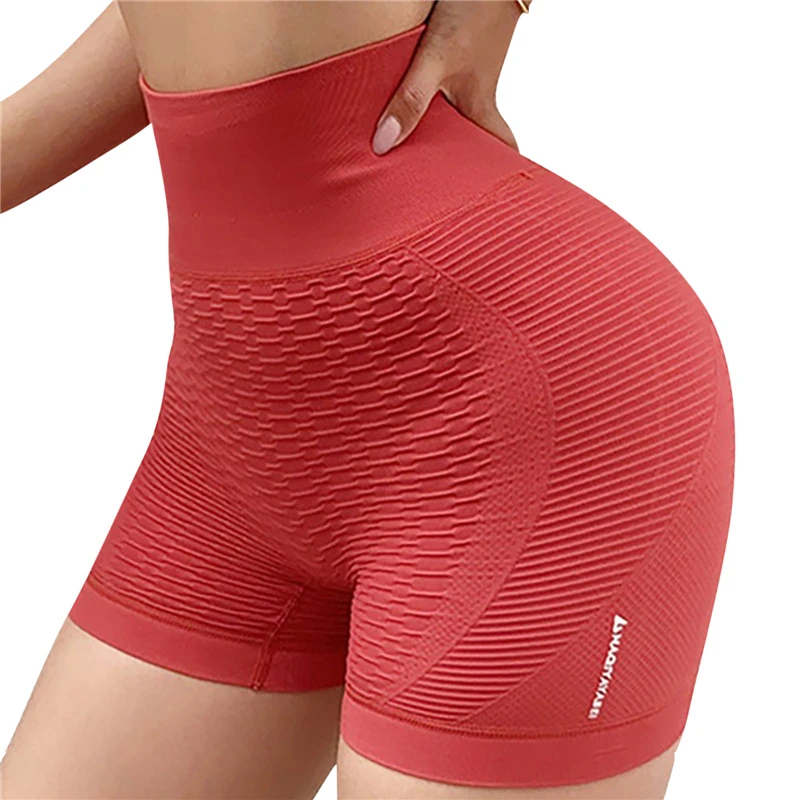 Women's Workout Shorts Scrunch Booty Yoga Pants Running Compression  Exercise Middle Waist Butt Lifting Leggings Fitness Garment