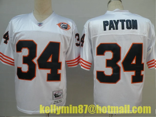 Фиолетовый Stitiched, Chicago, Jim McMahon, William Perry, Walter Payton, Dick Butkus, Gale Sayers, Mike Singletary, Throwback for men Jersey - Цвет: Фиолетовый