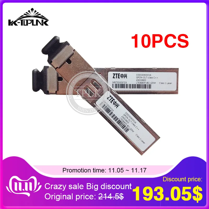 10 шт. для zte GPON OLT C++ модуль SFP модуль SC с одним режимом C++ GPON для ZX C300 C320 GTGO GTGH OLT Лидер продаж