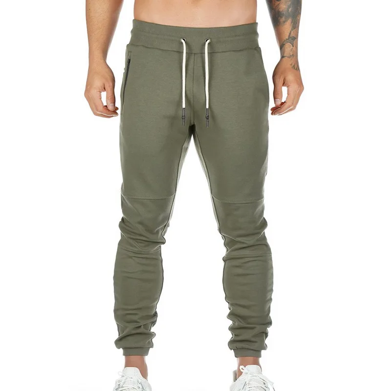 Мужские спортивные штаны для бега, мужские тренировочные брюки, спортивные уличные штаны с карманами, брюки на молнии, спортивные штаны