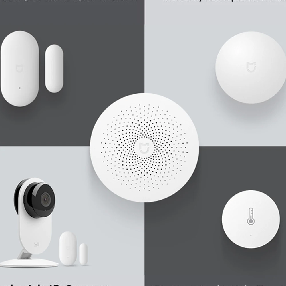 Новинка, Xiaomi Mijia, многофункциональный шлюз, 2 хаба, сигнализация, интеллектуальная, онлайн радио, Ночной светильник, звонок, умный дом, хаб