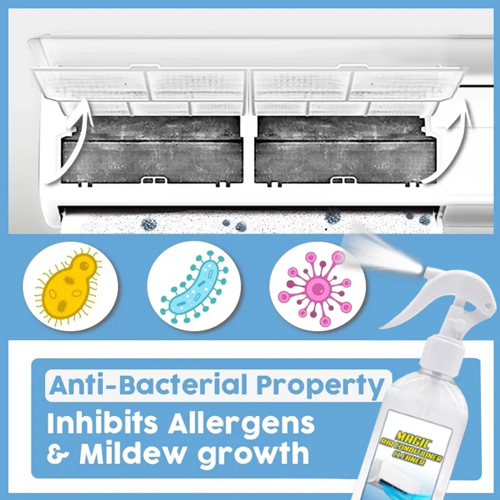 Кондиционер, Пенящийся очиститель, универсальный спрей, очиститель кондиционера, бытовой многофункциональный очиститель