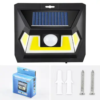 

Durable Porch Lights Delicate Design 54LED COB Solar Power Motion Sense Light 3 Side Luminous Outdoor Waterproof Lamp