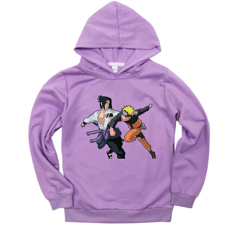 Hoodies 1 Коллекция года, толстовки с капюшоном для мальчиков и девочек детские зимние тонкие толстовки Повседневный свитер с принтом Наруто для малышей Детские спортивные топы, костюм - Цвет: Hoodies 1
