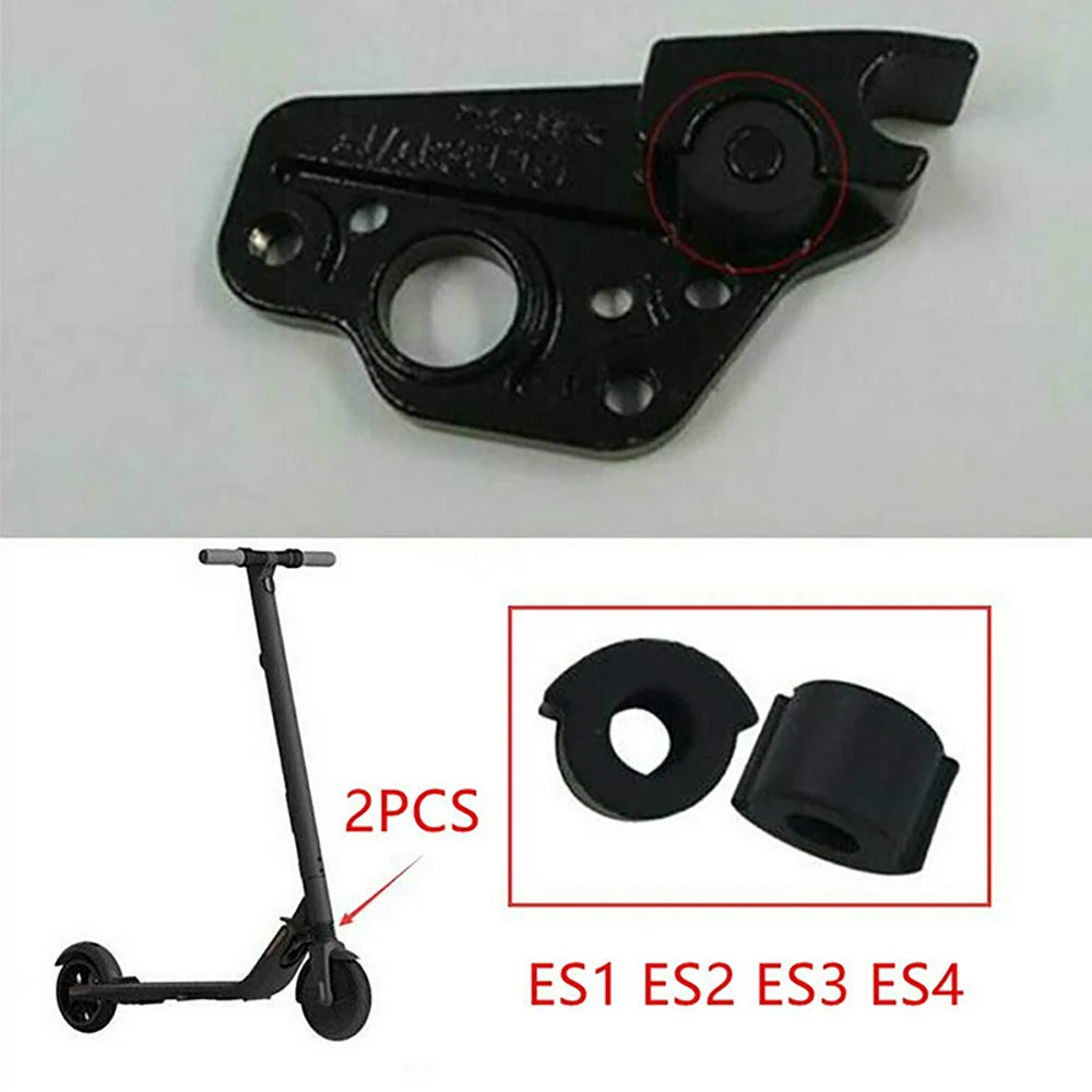 2pcs Scooter Shock Proof Pad Cushion Solid Silicone Folding Protector For Xiaomi Ninebot ES1/2/4 Electric Accessories | Спорт и