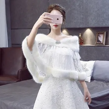 

2020 Hot Sale Silk Dress Shawls Bride Qipao Small Coat Of New Fund Of Autumn Winters Is The Maid Of Honor Show Etiquette Shawl