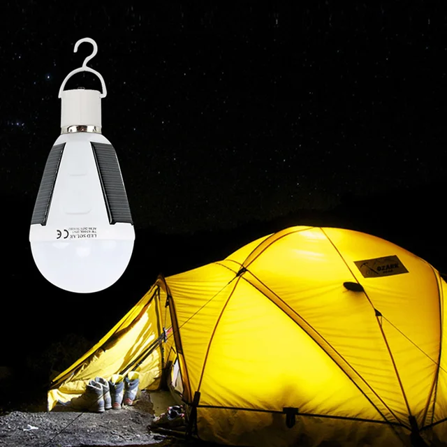 Rechargeable Solar LED Bulb Lamp 6