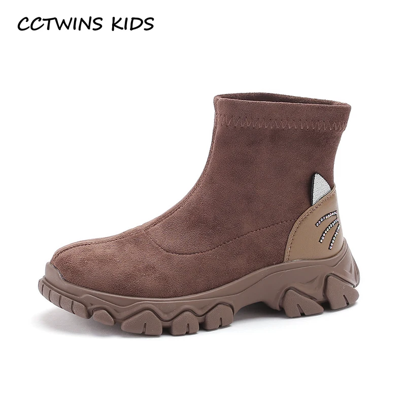 

CCTWINS Kids Shoes 2019 Autumn Fashion Girls Sports Casual Boots Boys Black Martin Boots for Children Breathable Shoes FB1708