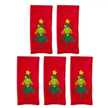 Рождественское войлочное красное вино покрывает шампанское хранение карманные хранение винных бутылок Контейнер перчатки/следа ноги/Рождественская елка шаблон