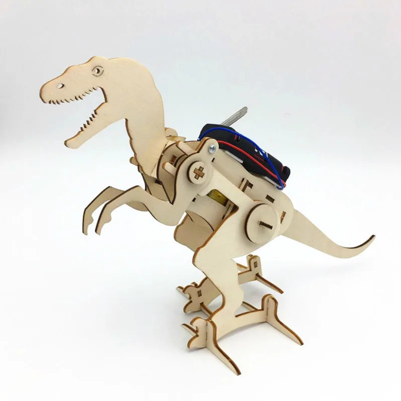 Игрушки сделай сам для детей Электрический ходячий динозавр T Rex строительная