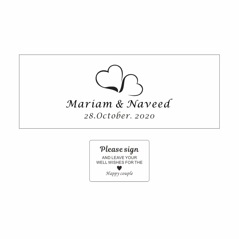 style 10 Custom Wedding Guest Book With Rectangle, Personalized Name And Date Wooden Keepsake Wish Box, Rustic Engrave Party Guest Book - Цвет: style 10