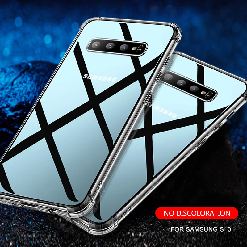 Противоударный чехол для Samsung Galaxy A8 A6 J4 J6 Plus A9 A7 2018 S9 S8 Note 8 J3 J5 J7 2017 A6S прозрачный