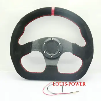 

NEWEST 12inch 305mm Drift racing Steering Wheel 13145 Suede Leather universal Modified Sport black