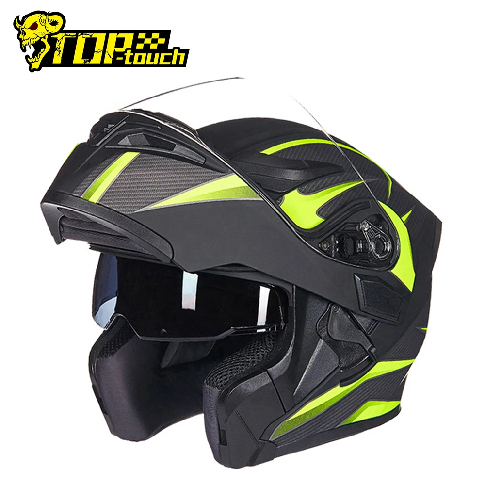 GXT New Motorcycle Helmet Flip up Motocross Helmet Capacete da Motocicleta Cascos Moto Casque Doublel lens Racing Riding Helmets