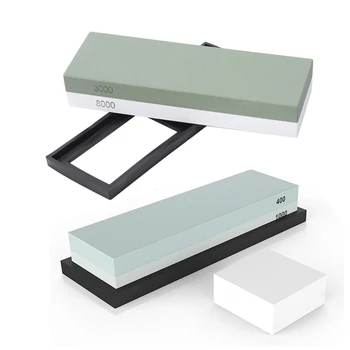 

2 Set grindstone:1 Set Sharpening Waterstone 3000 8000 Grit & 1 Set 2 Side Grit 400/1000 Knife Sharpener Waterstone