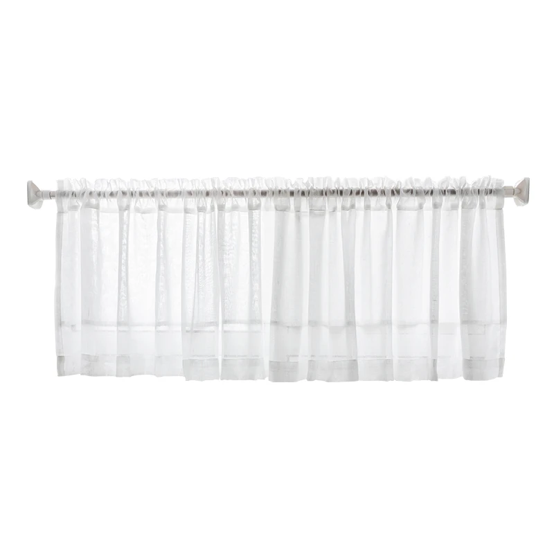 CITYINCITY Half Curtain for kitchen Transparent Sheer Tulle Short door Curtain for barHome Decor  Customized 5
