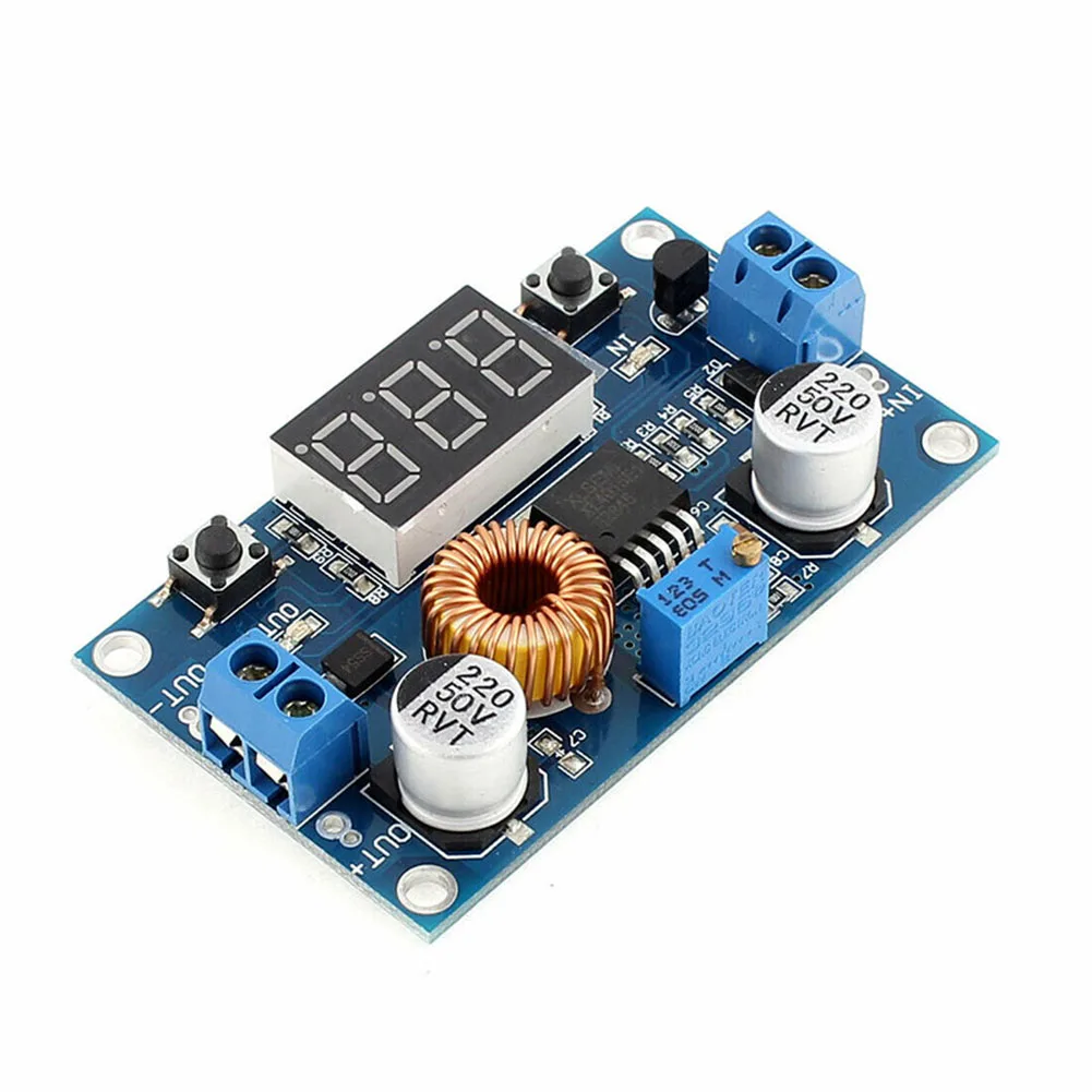 Adjustable Регулируемый понижающий модуль питания с индикатором напряжения 5A высокой мощности 75 Вт VH99