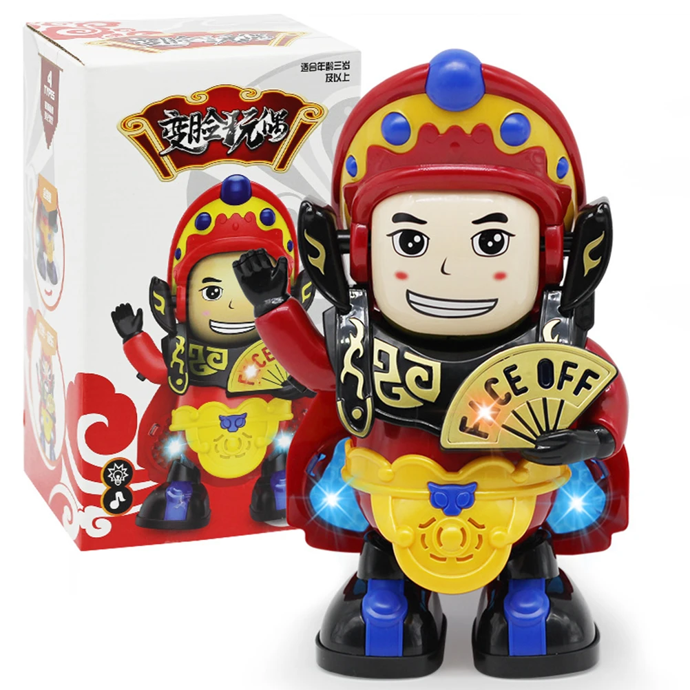 Игрушки волшебный Танцующий Робот автоматически Sichuan Opera изменяет лицо модель Танцующая Кукла электрическая игрушка куклы сюрприз детские игрушки#40