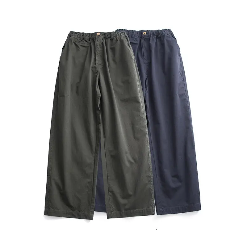 

2020 Autumn And Winter New Youth Popular Simple Solid Color Overalls Fashion Casual Straight Leg Pants Army Green/dark Blue