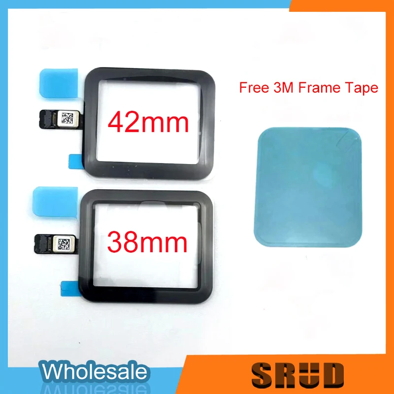

5Pcs 38mm 40mm 42mm 44mm LCD Front Outer Touch Digitizer Glass For iWatch Series 1 2 3 4 5 Free 3M tape + OCA Glue Tape