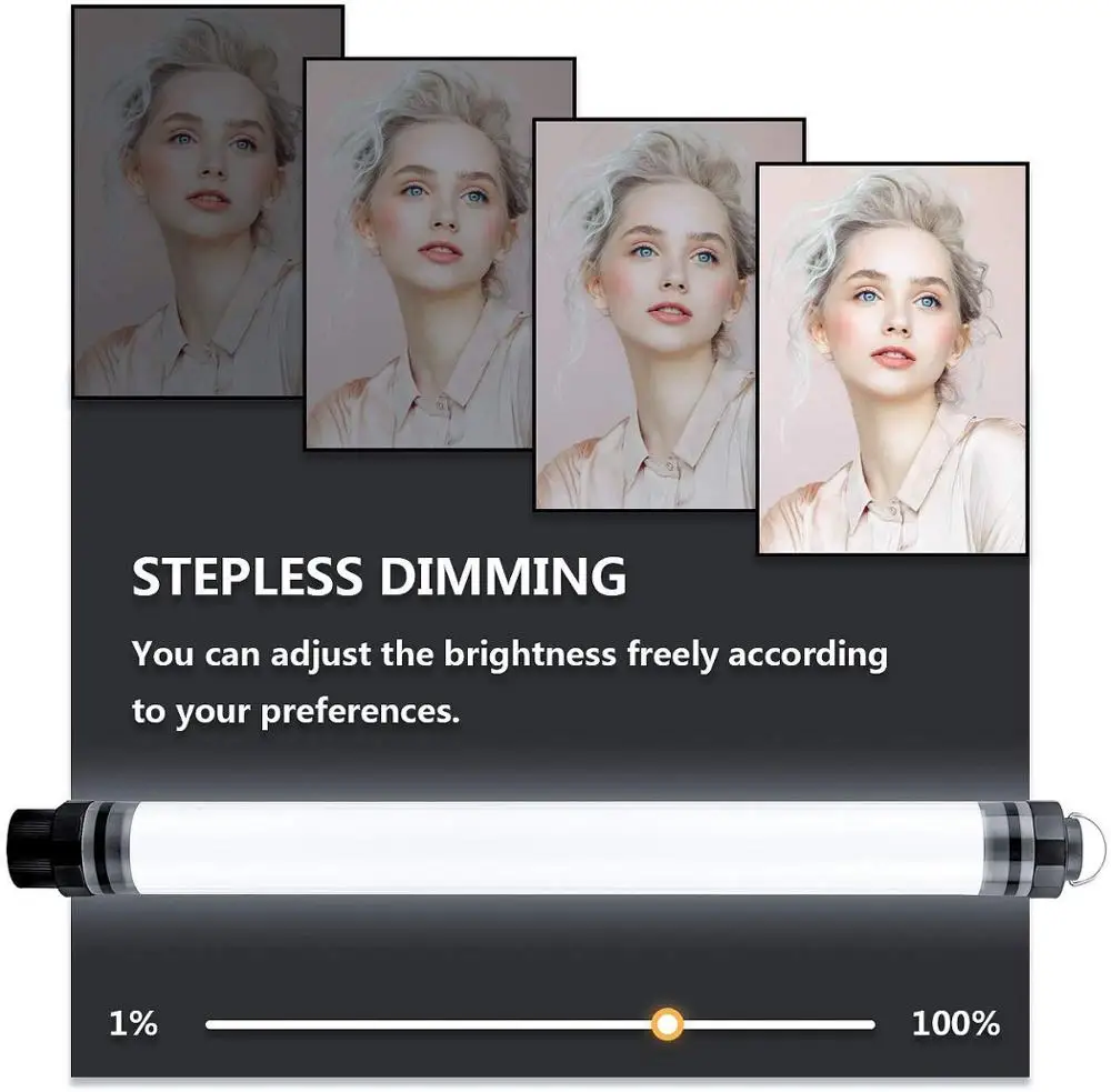  RGB LED Video Light Wand Photography Portable Handheld Light12 Lighting ModeStepless Dimming7 Color - 4000265330420