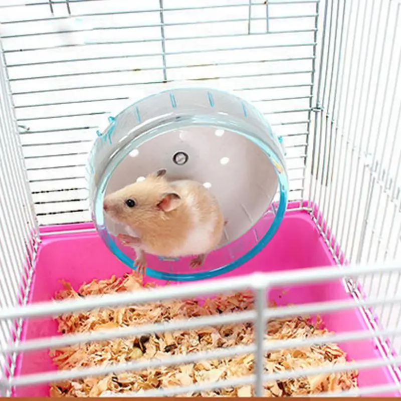 Pet Hamster Running Disc Toy Silent Rotatory Jogging Wheel Hamster Running Wheel Toys Cage Hamster Accessories