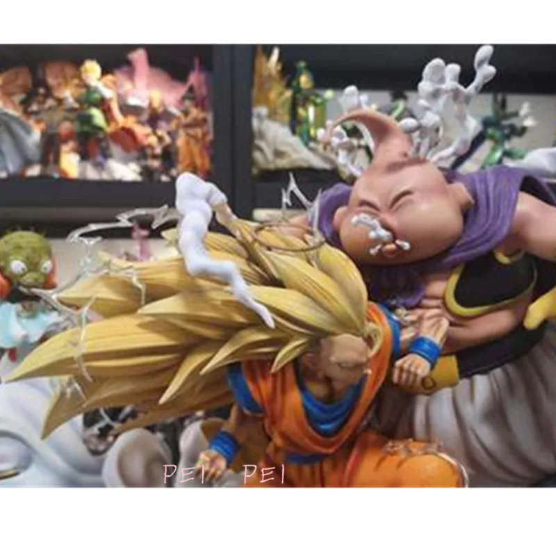 Аниме Dragon Ball Super Saiyan 3 Son Goku VS Majin Buu полноразмерная анимационная фигурка GK Коллекционная модель игрушки P1684