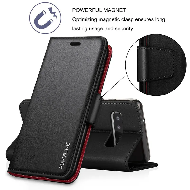 Кожаный чехол книжка премиум класса LLZ.COQUE для Samsung A8 Магнитный кошелек Galaxy A3 A6 A7 2018
