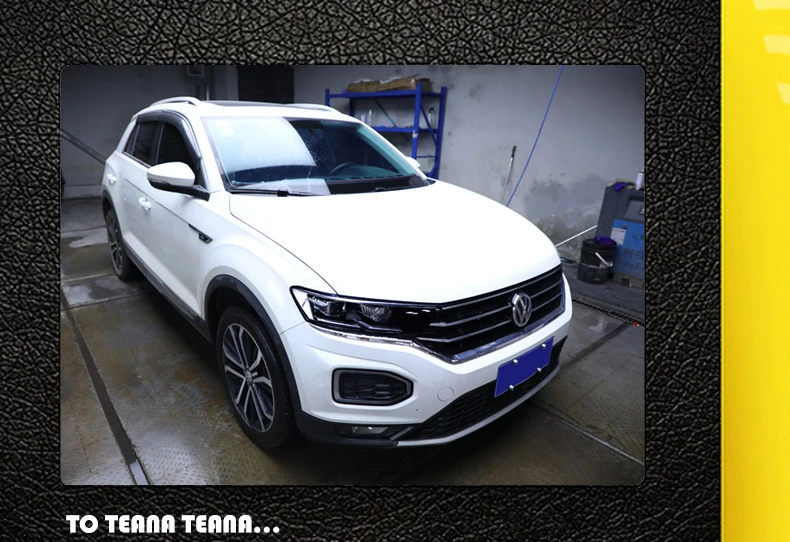 Lsrtw2017 Прозрачная Черная защитная пленка для автомобильных фар для Volkswagen vw t-roc стикер против царапин