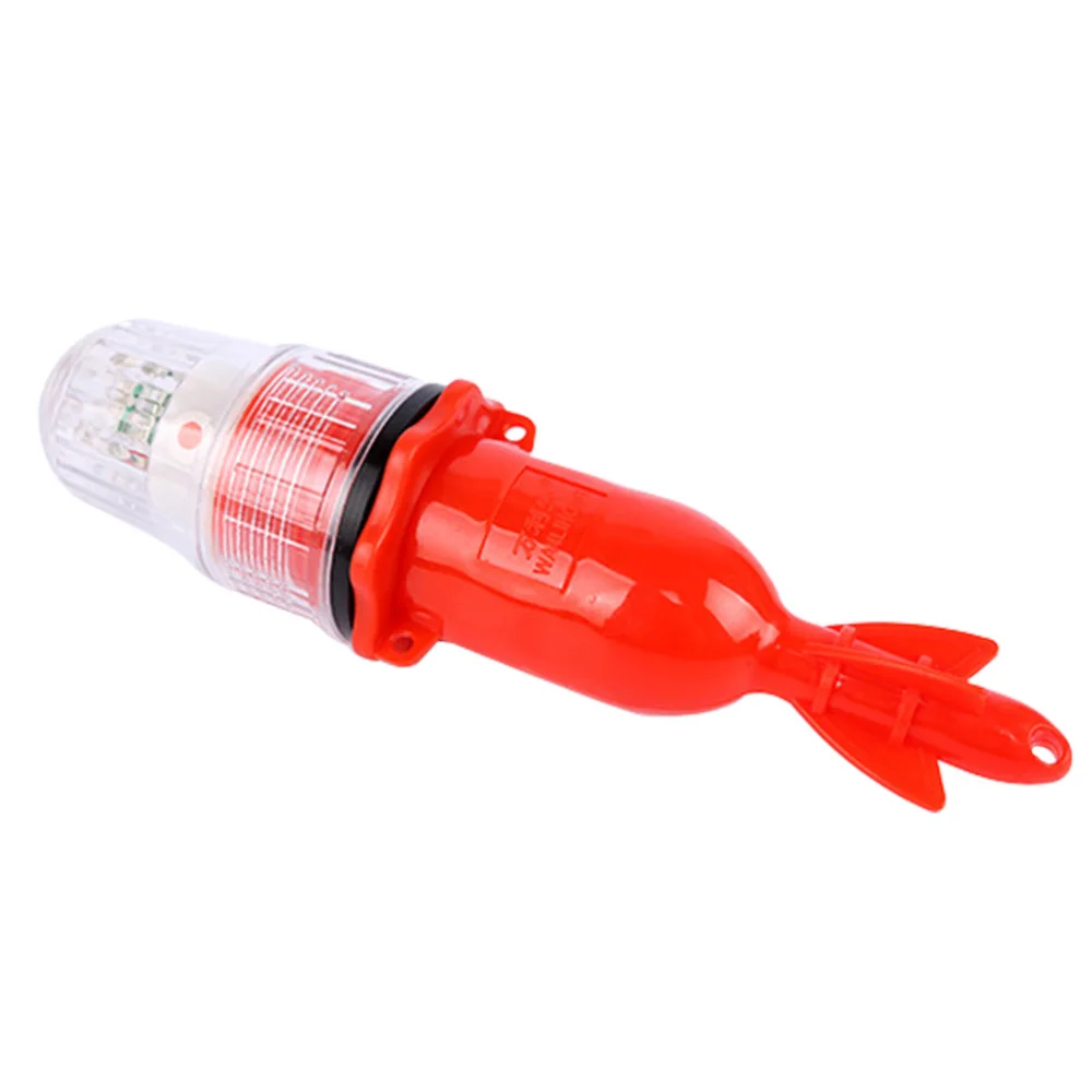 

1 pc Attracting Fish Light Underwater Deep Drop Flashing Double-color Fishing Light Fish Lure Light Bait Light for Saltwater