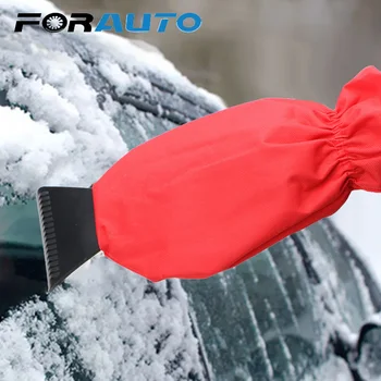 

FORAUTO Warm Glove Snow Shovel Ice Removal Tool Handheld Car Cleaning Ice Scraper Glove