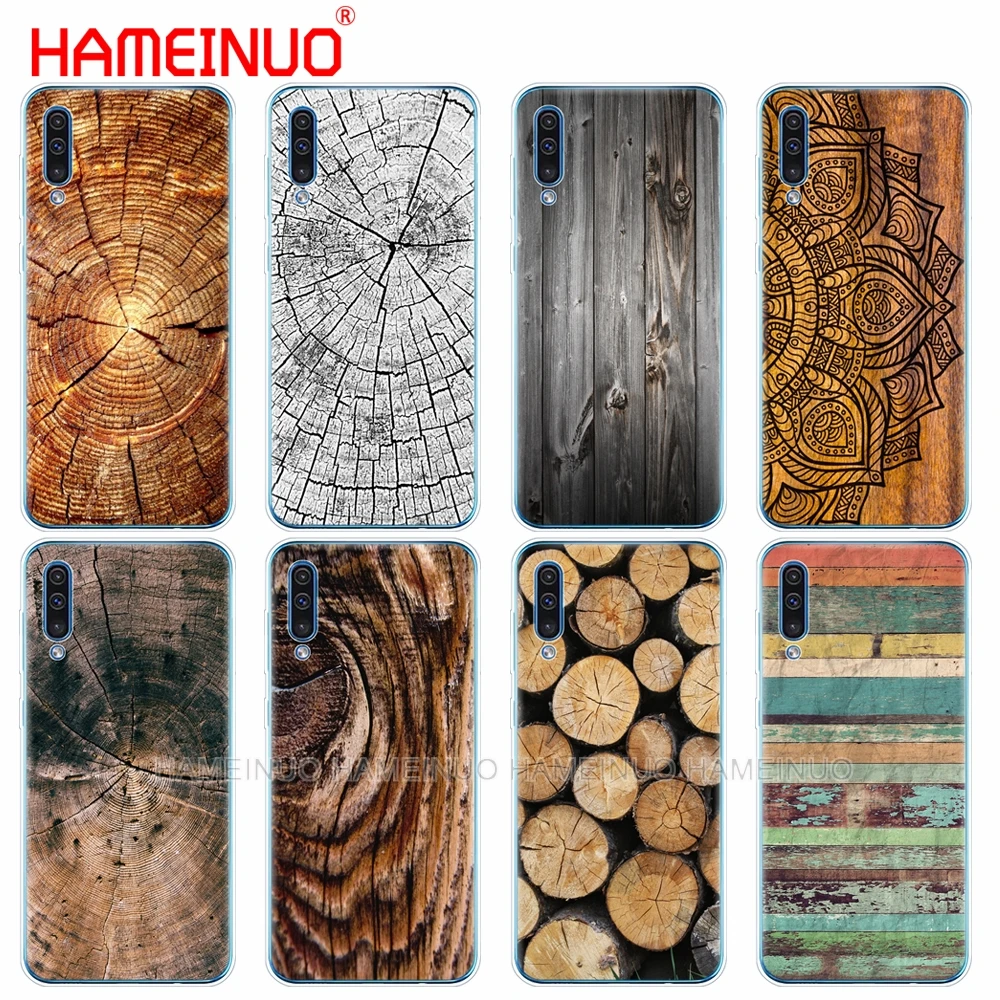 

silicon phone cover case for Samsung Galaxy S10 E PLUS A10 A20 A30 A40 A50 A70 A10E A20E M20 coque bumper Pattern wood textures