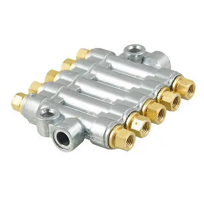 

Air Pneumatic Aluminium Adjustable 5 Ways Distributor Block Manifold
