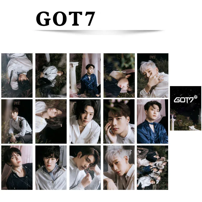 15Pcs/Set GOT7 Returns New Album DYE JB JinYoung Mark Jackson YoungJae BamBam YuGyeom LOMO Card Postcard Collection Concert Gift |