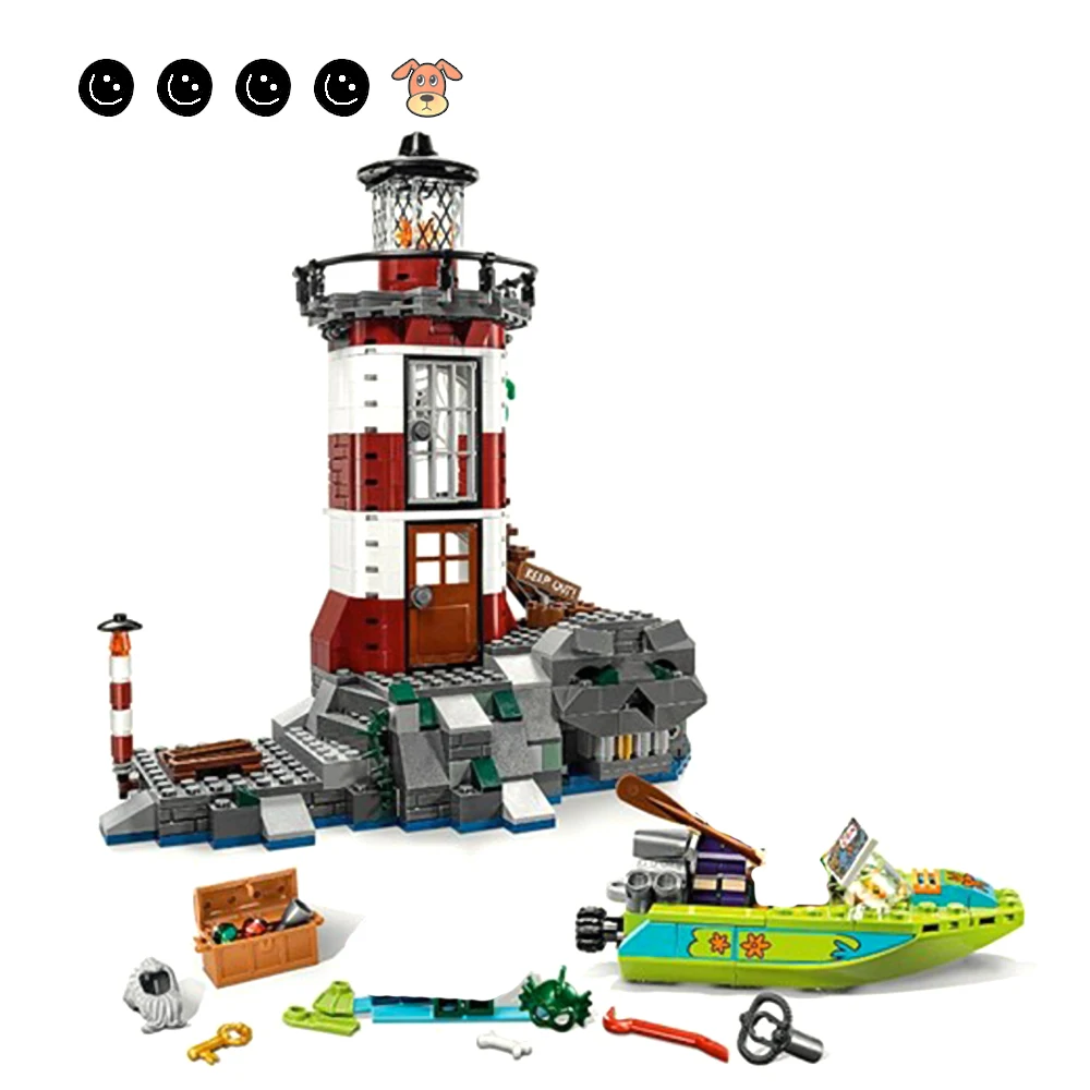 

437Pcs 10431 Compatible 75903 Scooby Doo Haunted Lighthouse Minifigs Educational Model Building Blocks Toys For Children Gifts