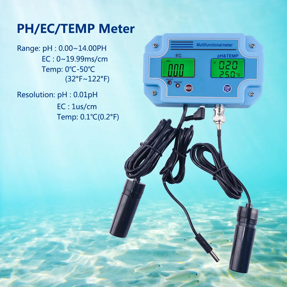 Yieryi PH-2981 цифровой светодиодный измеритель PH и EC Тестер с 2 в 1 высокая точность мониторинга оборудования инструмент для питьевой воды, плавание по